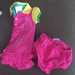 Ralph Lauren collared dress and diaper cover